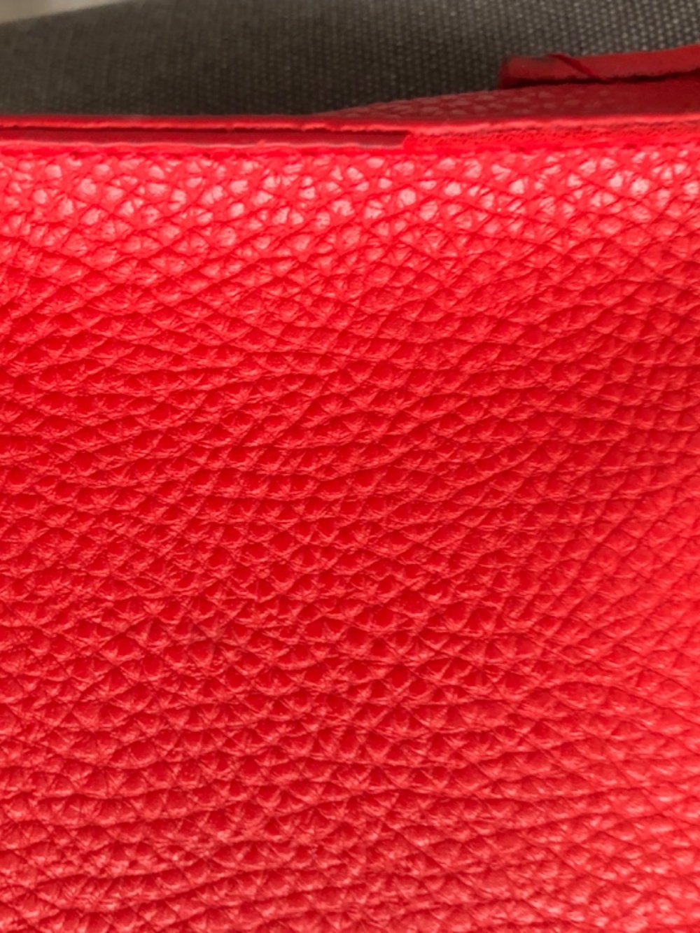 Red crossbody bag 5 x 7 inch faux leather - Picture 4 of 11